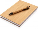 Bambusest märkmiku (A5) ja pastapliiatsi komplekt