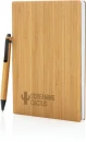 Bambusest märkmiku (A5) ja pastapliiatsi komplekt