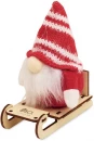 Päkapikk puidust saanil Frosty Sleigh