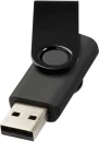 Pöörleva logoplaadiga USB-mälupulk Metallic, 4 GB