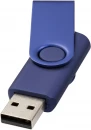 Pöörleva logoplaadiga USB-mälupulk Metallic, 4 GB