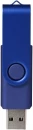 Pöörleva logoplaadiga USB-mälupulk Metallic, 4 GB