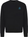 Iqoniq Kruger relaxed recycled cotton crew neck, black