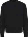 Iqoniq Kruger relaxed recycled cotton crew neck, black