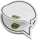 Sticky-Mate® jutumulli kujuline taaskasutatud paberist märkmepaber