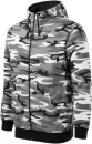 Sweatshirt meeste, Camo Zipper