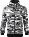 Sweatshirt meeste, Camo Zipper