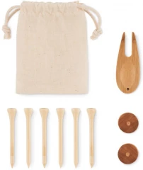 Golf accessories set in pouch