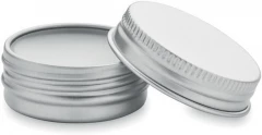 Vegan lip balm in round tin