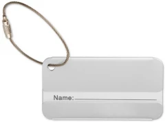 Aluminium luggage tag