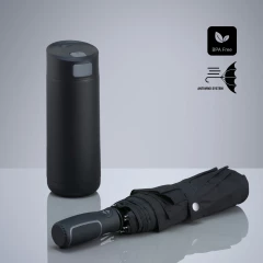Dynamic Set: coffee mug 450 ml & automatic umbrella