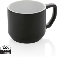 Ceramic modern mug, black