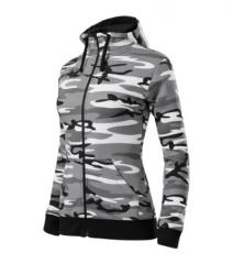 Sweatshirt women’s, Camo Zipper