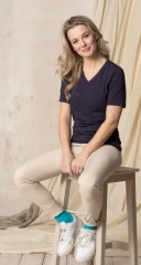 Naiste T-särk Kawartha, Tänu elastaanile hoiab särk kenasti keha ümber, Ei veni välja, Pehme kangas, Vastupidav ja kvaliteetne