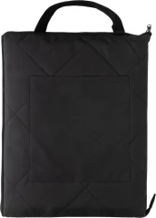Impact AWARE™ RPET foldable quilted picnic blanket, black