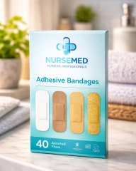 5-pieces plasters with full colour printed paper envelope