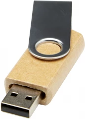 Pöörlev taaskasutatud paberist USB 3.0 mälupulk