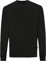 Iqoniq Zion recycled cotton crew neck, black