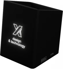 SCX.design O11 antibakteriaalne pliiatsihoidja, valgustusega logo ja USB väljunditega