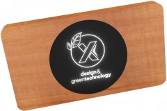 Valgustatud logoga akupank P37, Stiilne, Süttiva logoga, Kinkekarbis, Loodussõbralikest materjalidest