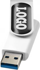 Värviline USB 3.0 mälupulk kristallkleebisega