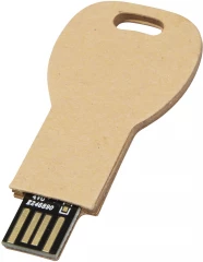 Key-shaped recycled paper USB 2.0