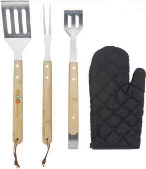 3-osaline grillimiskomplekt kindaga