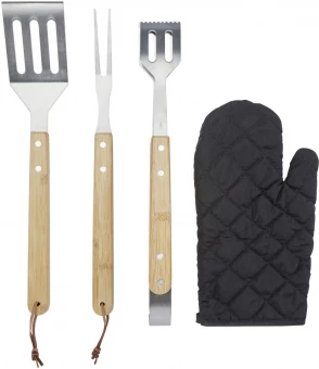 3-osaline grillimiskomplekt kindaga