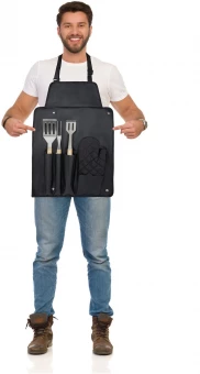 3-osaline grillimiskomplekt kindaga