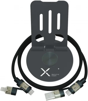 360° telefonihoidja 240W 4-in-1 laadimiskaabliga SCX. O34