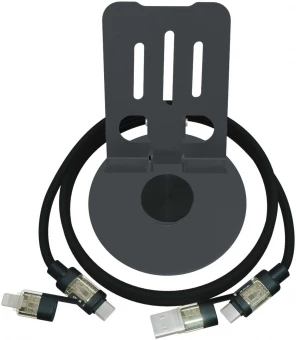 360° telefonihoidja 240W 4-in-1 laadimiskaabliga SCX. O34