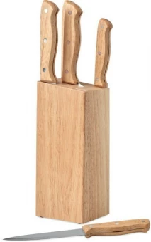 5-osaline noakomplekt puidust alusel Gourmet