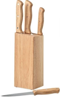 5-osaline noakomplekt puidust alusel Gourmet