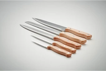 5-osaline noakomplekt puidust alusel Gourmet