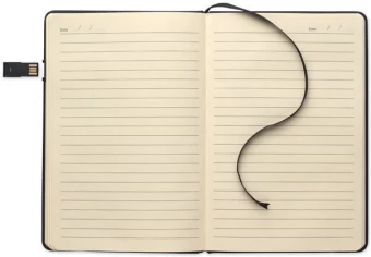 A5 märkmik integreeritud 16GB USB-mäluga Usbnote