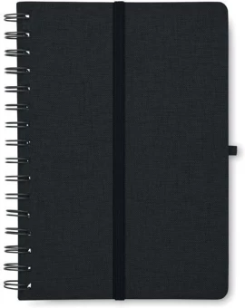 A5 notebook with phone holder