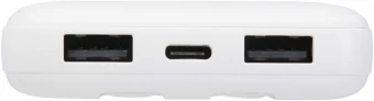 Adhil 10 000 mAh 10 W taaskasutatud plastist akupank kahe sisseehitatud kaabliga