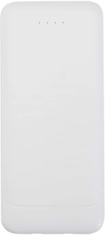 Adhil 10 000 mAh 10 W taaskasutatud plastist akupank kahe sisseehitatud kaabliga