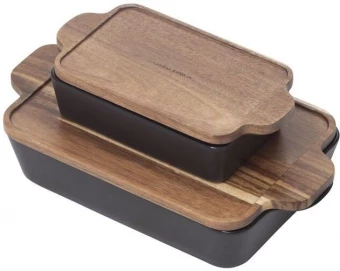 2-Pack Gratin Dishes Recycled Stoneware