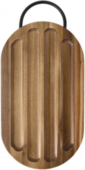 Akaatsiapuust lõikelaud leivanoaga Prestige