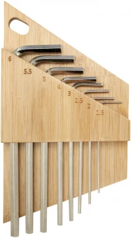 Allen bambusest kuuskantvõtmete komplekt