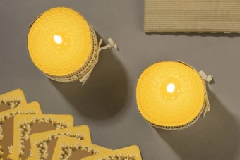 Beeswax candle set HANNI