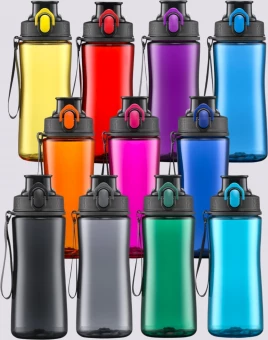 BPA-vabast plastikust veepudel Neon 550ml
