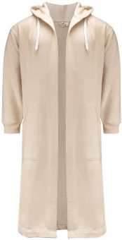 College stiilis hommikumantel kapuutiga