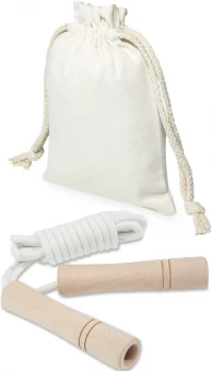 Denise puidust hüppenöör puuvillases kotis