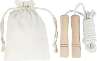 Denise puidust hüppenöör puuvillases kotis