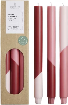 Diagonaalmustriga küünlad Originalhome Eden