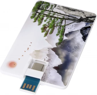 Duo slim 32GB USB mälupulk - Type-C ja USB-A 3.0