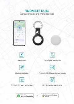 Esemeleidja Findmate Dual IPX 5