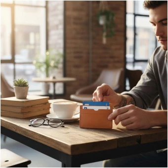 Kaarditasku Citizen Green Tintin